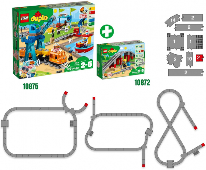LEGO DUPLO Pod și Șine de Cale Ferată 10872  [4]