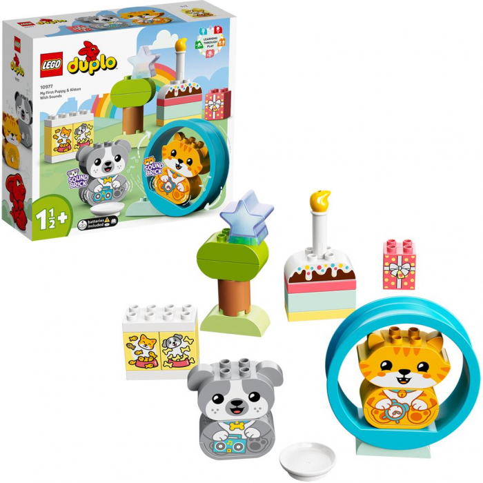 LEGO Duplo Primul Meu Cățeluș și Primul Meu Pisoi cu Sunete 10977 [6]