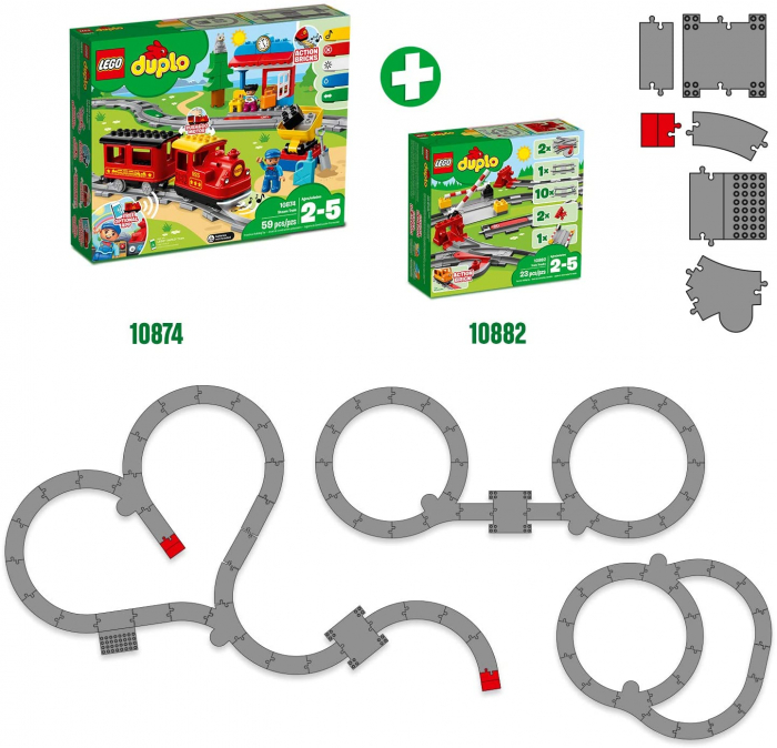 LEGO DUPLO Șine de Cale Ferată 10882  [5]