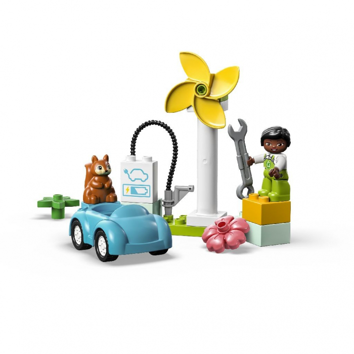LEGO Duplo Tubina Eoliana si Masina Electrica 10985 [2]
