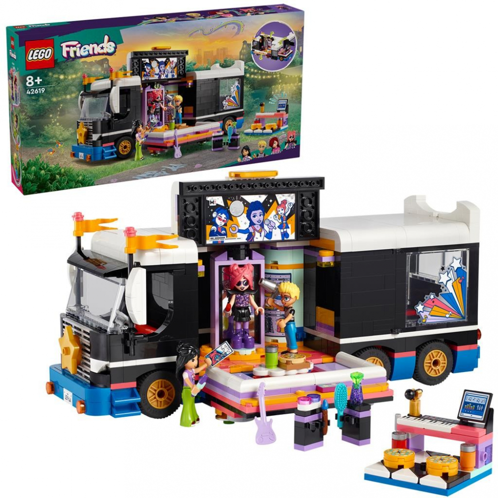 Lego Friends Autocar De Turneu Pentru Staruri Pop 42619 [5]