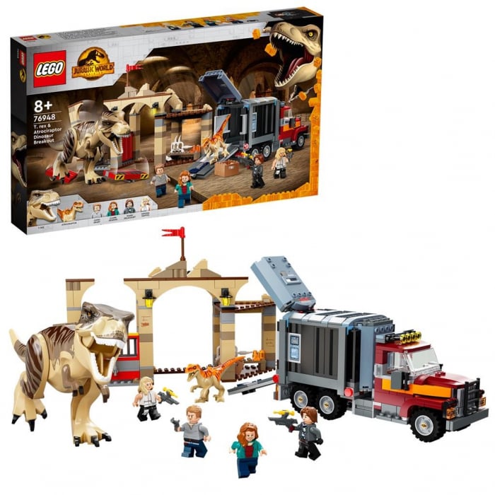 LEGO Jurassic World Evadarea Dinozaurilor T-Rex și Atrociraptor 76948 [5]