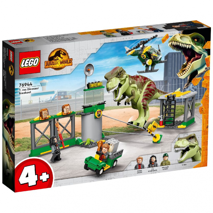 LEGO Jurassic World Evadarea Dinozaurului T-Rex 76944