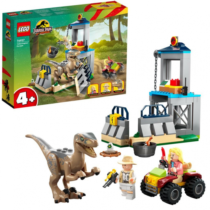 LEGO Jurassic World Evadarea unui Velociraptor 76957  [6]