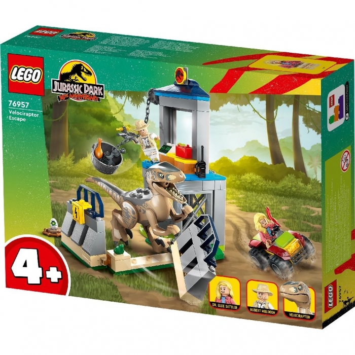 LEGO Jurassic World Evadarea unui Velociraptor 76957  [5]