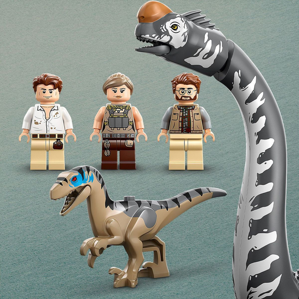 LEGO JURASSIC WORLD RENASTEREA MISIUNE DE URMARIRE A UNUI VELOCIRAPTOR SI A UNUI TITANOSAURUS 76973 [7]