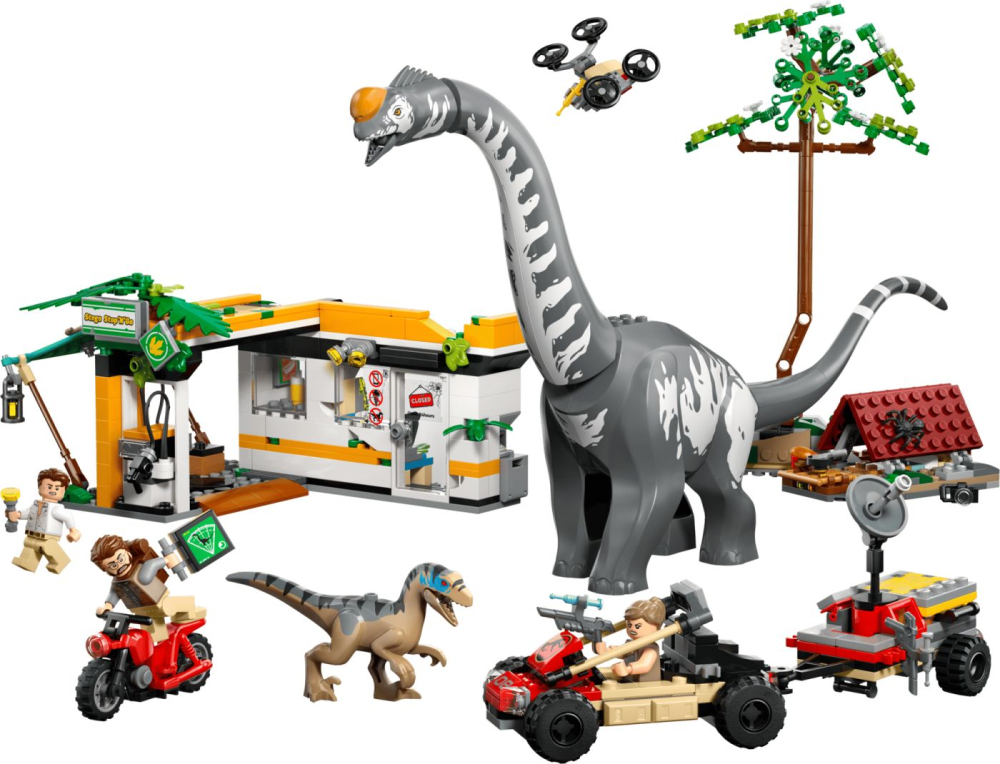 LEGO JURASSIC WORLD RENASTEREA MISIUNE DE URMARIRE A UNUI VELOCIRAPTOR SI A UNUI TITANOSAURUS 76973 [3]
