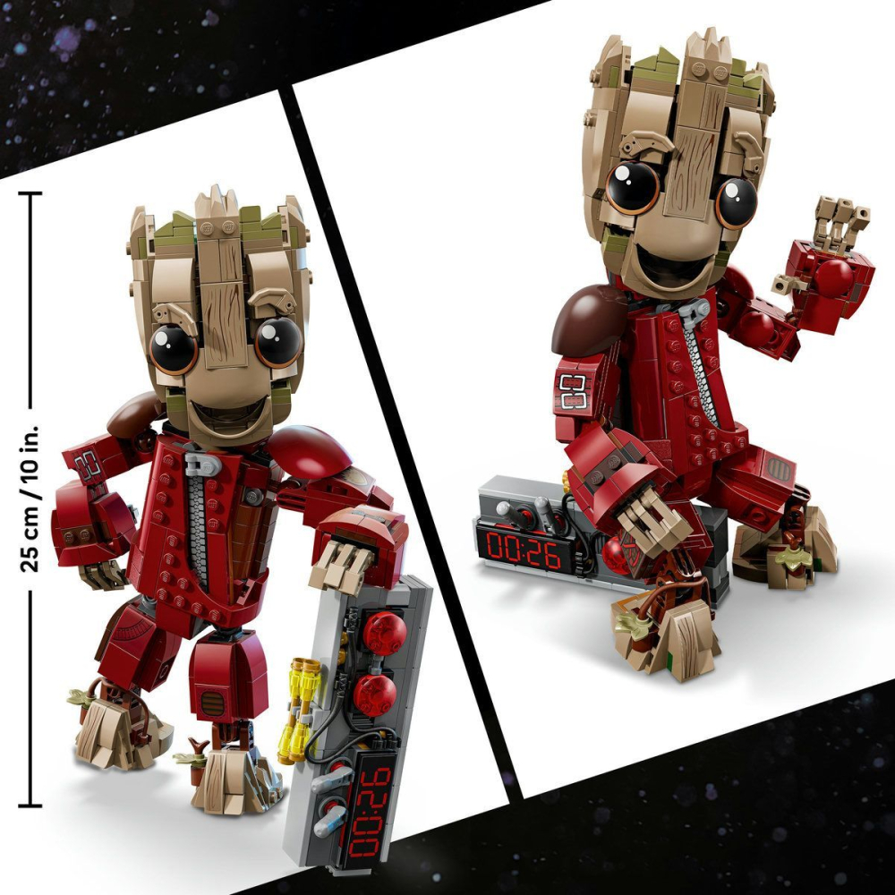 LEGO MARVEL GROOT IN UNIFORMA RAVAGER 76341 [7]