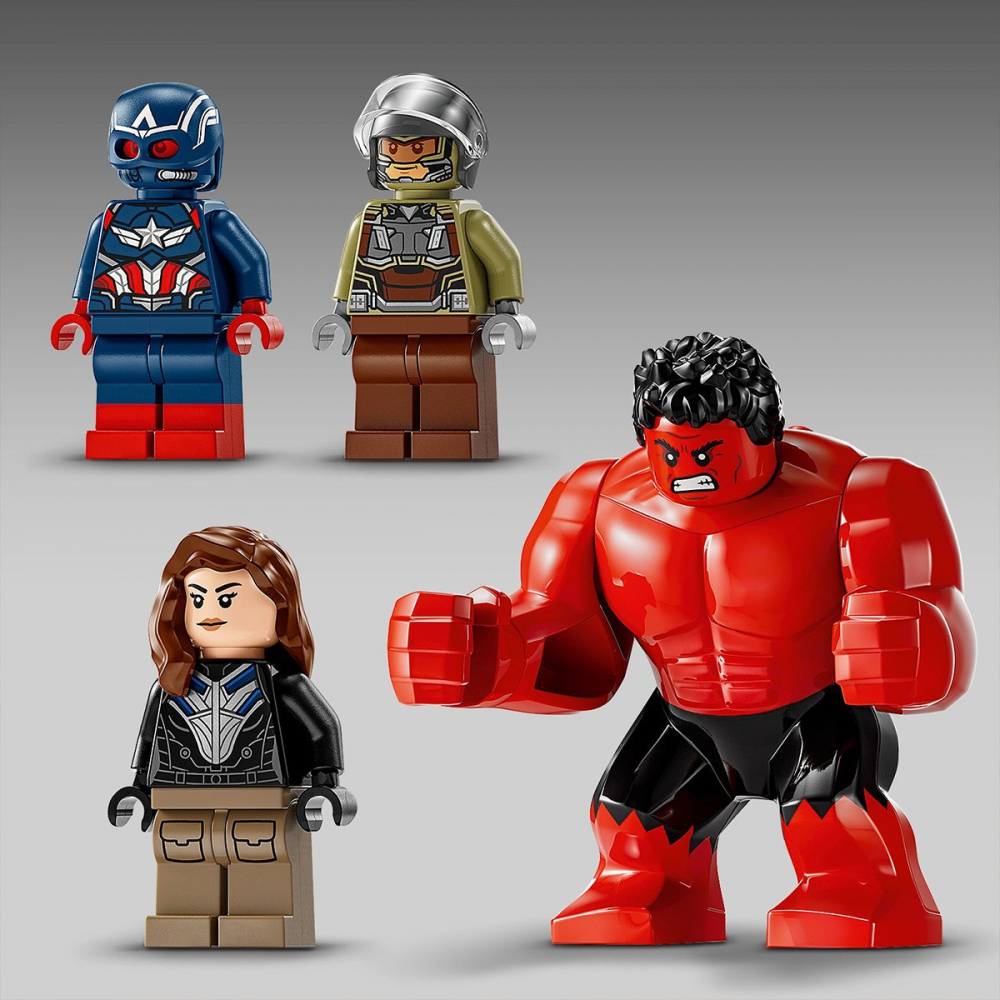 LEGO MARVEL SUPER HEROES BATALIA DINTRE CAPITANUL AMERICA SI HULK ROSU 76292 [7]