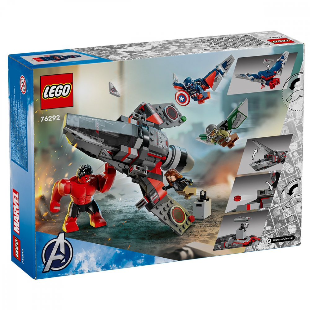 LEGO MARVEL SUPER HEROES BATALIA DINTRE CAPITANUL AMERICA SI HULK ROSU 76292 [8]