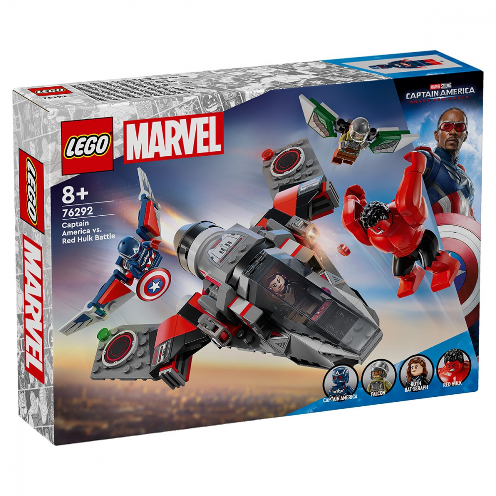 LEGO MARVEL SUPER HEROES BATALIA DINTRE CAPITANUL AMERICA SI HULK ROSU 76292 [1]