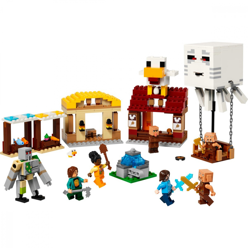 LEGO MINECRAFT ATACUL BALOANELOR GHAST ASUPRA SATULUI 21273 [2]