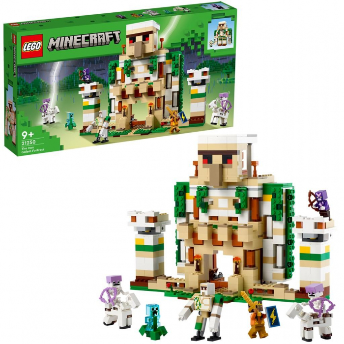 LEGO Minecraft Fortareata Golemul de Fier 21250