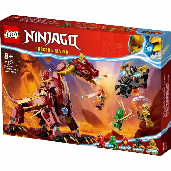 Lego ninjago dragonul de lava transformator cu val de caldura 71793 [5]
