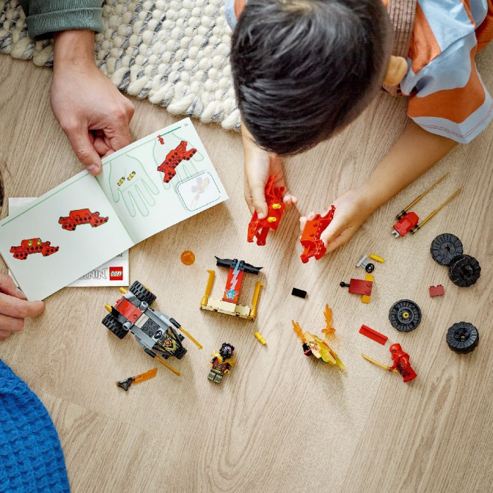 Lego ninjago infruntarea dintre kai a n masina si ras pe motocicleta 71789 [4]