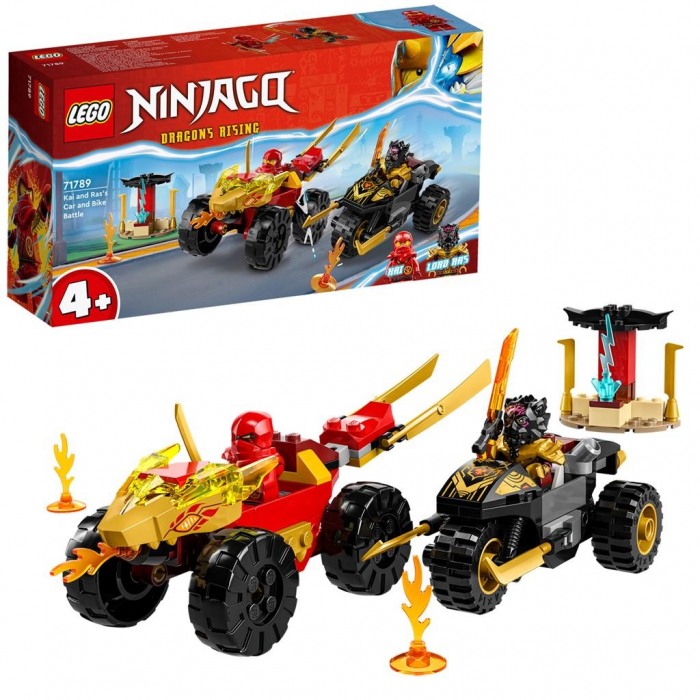 Lego ninjago infruntarea dintre kai a n masina si ras pe motocicleta 71789 [6]