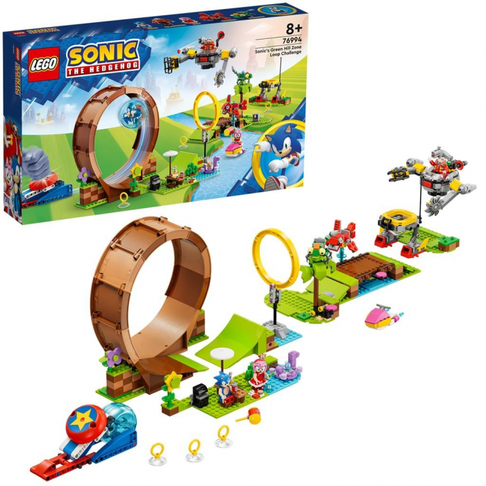 LEGO Sonic Provocarea cu Bucla a lui Sonic din Zona Green Hill 76994  [5]