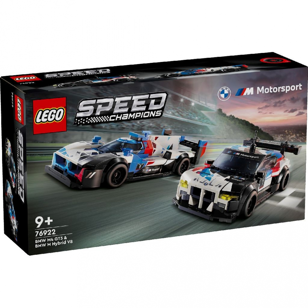 Lego Speed Champions Masini De Curse Bmw M4 Gt3 Si Bmw M Hybrid V8 76922