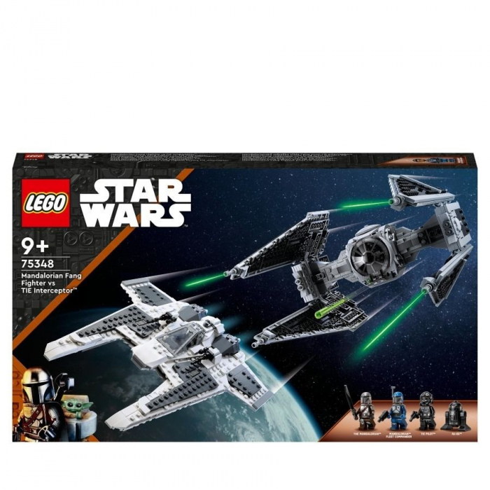 LEGO Star Wars Fing Fighter Mandalorian vs Tie Interceptor 75348