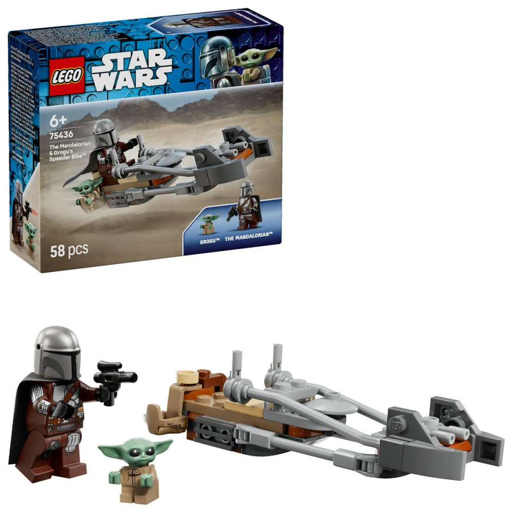 LEGO STAR WARS MOTOCICLETA RAPIDA A LUI MANDALORIAN SI GROGU 75436 [8]
