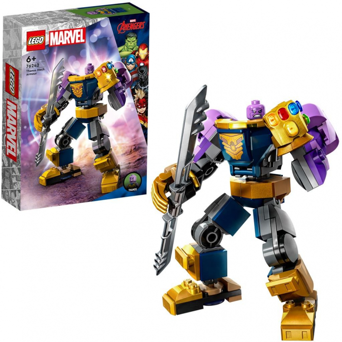Lego super heroes armura de robot a lui thanos 76242 [6]