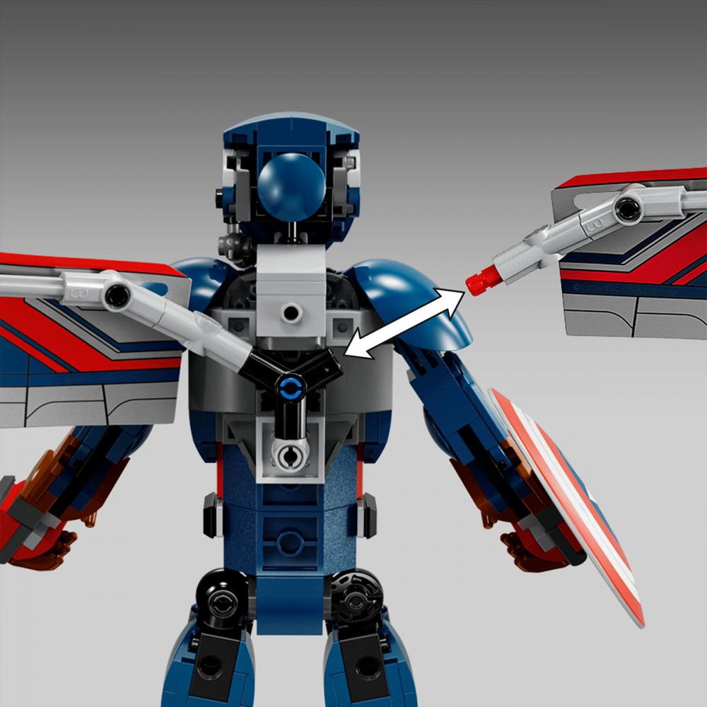 LEGO SUPER HEROES FIGURINA DE CONSTRUCTIE CAPITANUL AMERICA 76296 [1]