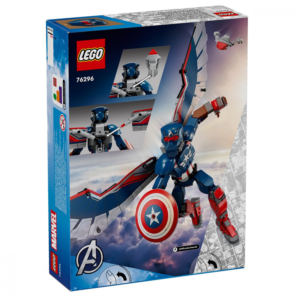LEGO SUPER HEROES FIGURINA DE CONSTRUCTIE CAPITANUL AMERICA 76296 [4]