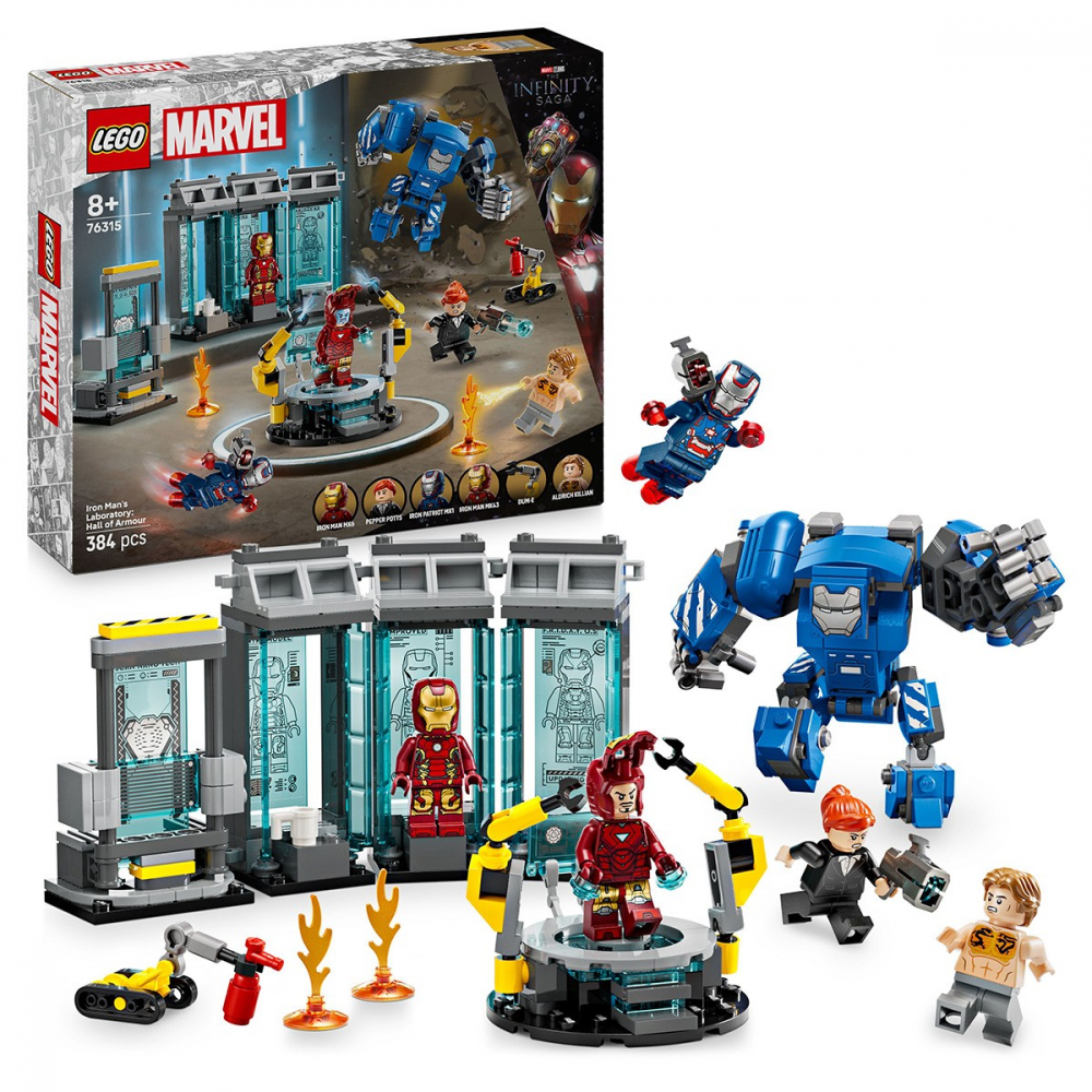 LEGO SUPER HEROES LABORATORUL LUI IRON MAN SALA ARMURILOR 76315 [8]