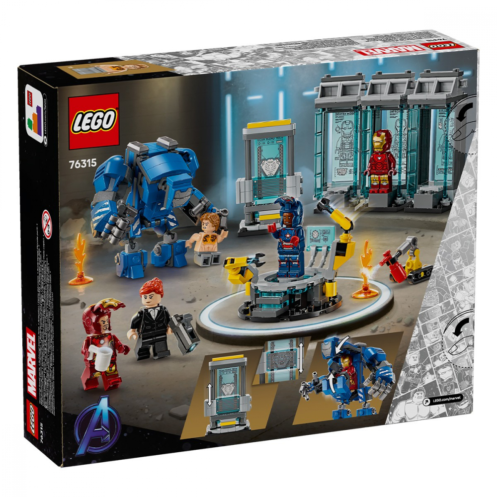 LEGO SUPER HEROES LABORATORUL LUI IRON MAN SALA ARMURILOR 76315 [7]