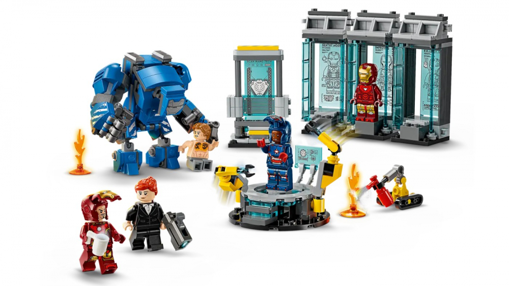 LEGO SUPER HEROES LABORATORUL LUI IRON MAN SALA ARMURILOR 76315 [2]