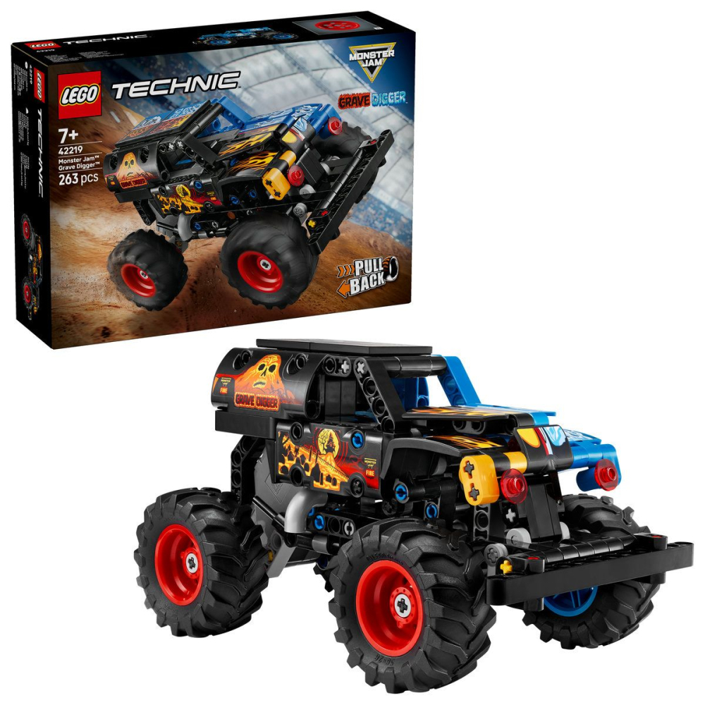 LEGO TECHNIC MONSTER JAM GRAVE DIGGER FOC SI GHEATA 42219 [7]