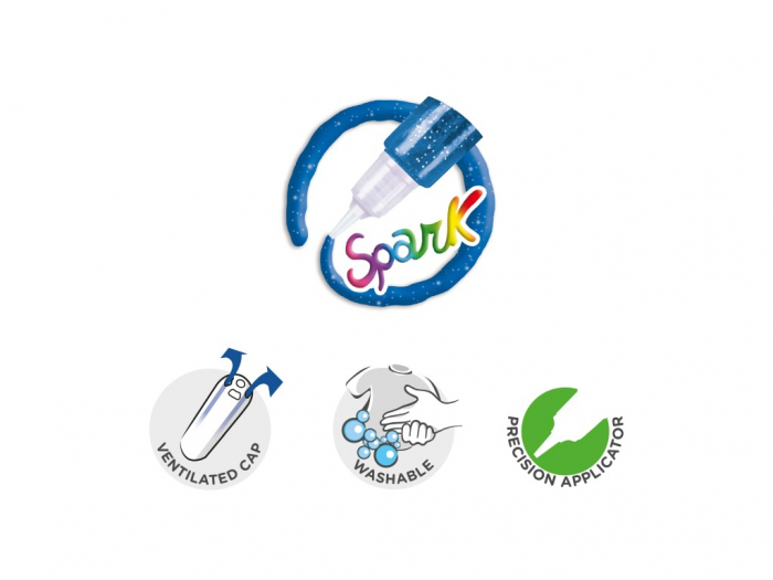 Lipici cu sclipici Spark Carioca 6x10 [3]
