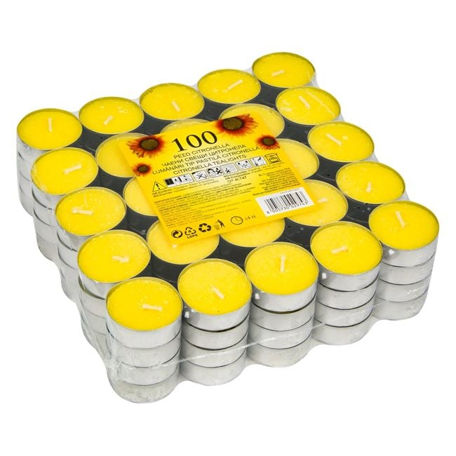 Lumanare citronella anti tantari tip pastila,3.5x1.5 cm-set 100 bucati