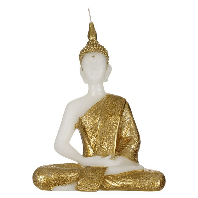 Lumanare decorativa 3D in forma de Budha, 21x10x28 cm