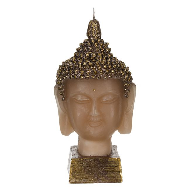 Lumanare decorativa 3D in forma de Budha, 9x8x18 cm
