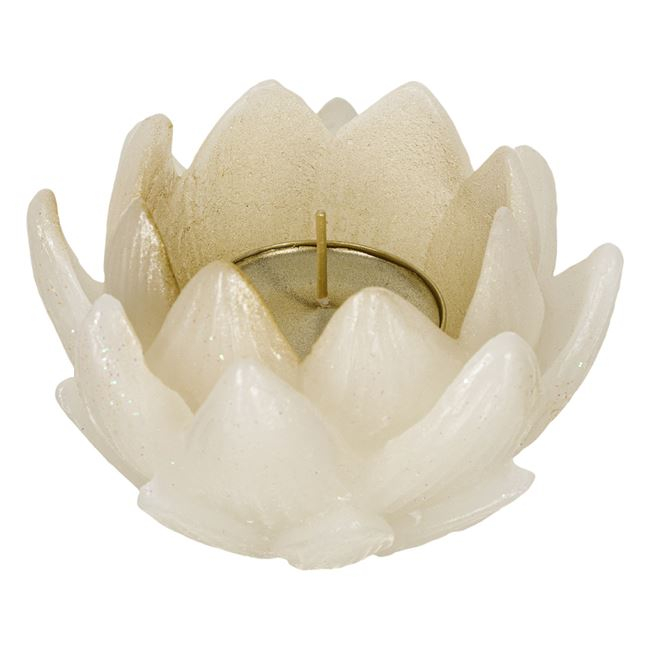 Lumanare decorativa 3D in forma de floare de Lotus, 9x6 cm