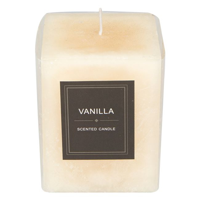 Oem - Lumanare parfumata cu aroma proaspata de vanilie, 7,5x7,5x10 cm
