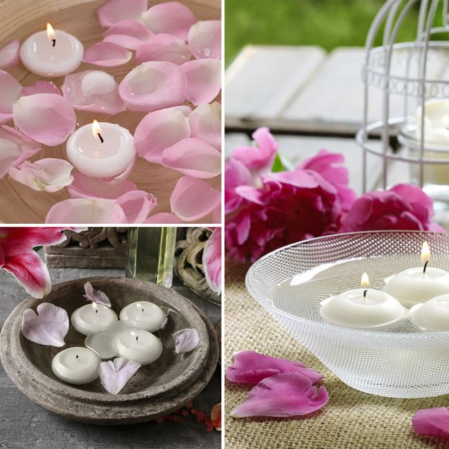 Lumanari decorative plutitoare in apa,alb,10 bucati/set [3]