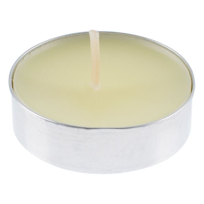 Lumanare tip pastila cu aroma cotton fresh,bej,8 bucati/set [2]