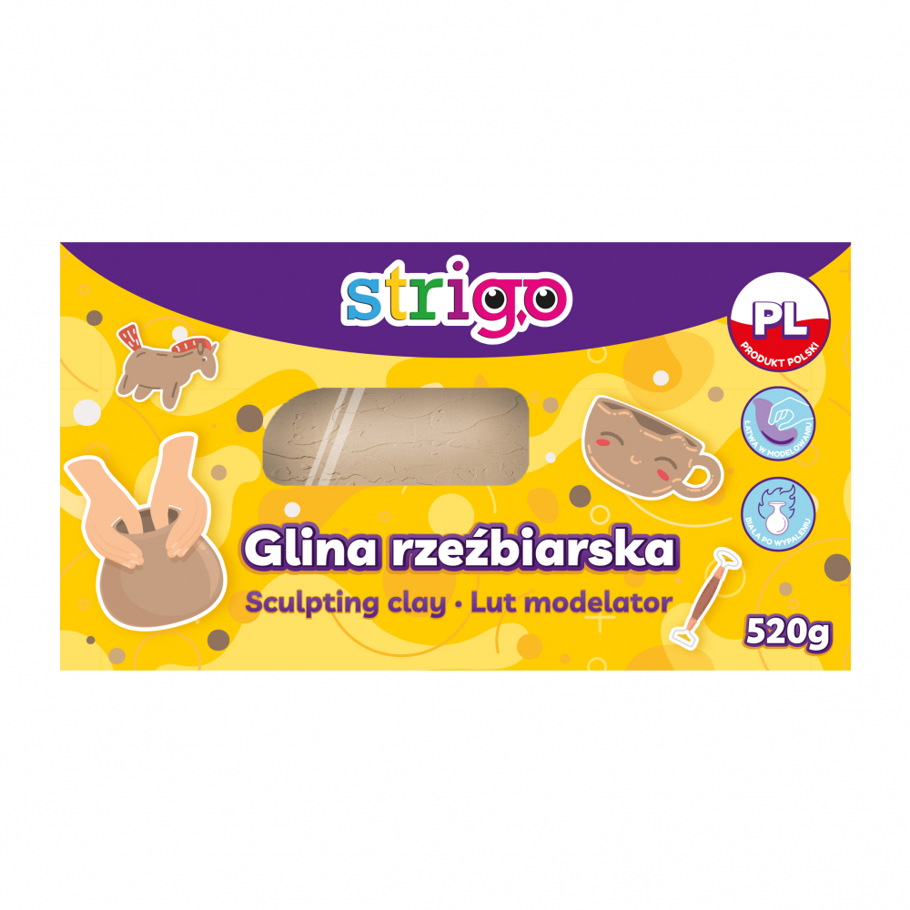 Lut modelator Strigo, 520g ,   culoare naturala, uscare la aer