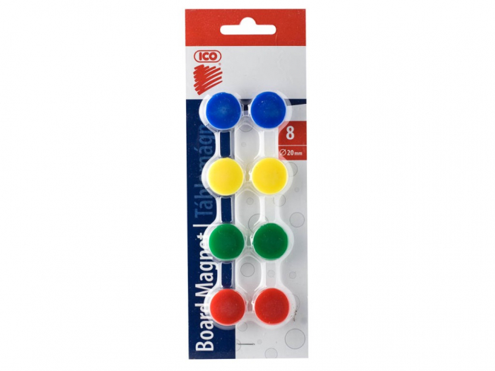 Magneti colorati pentru whiteboard,20 mm,8 bucati set