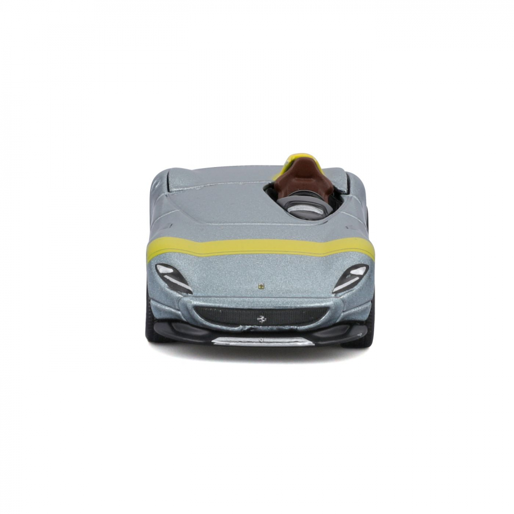MAISTO MASINUTA METALICA SPEED ICONS FERRARI MONZA SP1 ARGINTIU GALBEN SCARA 1 LA 64 [6]
