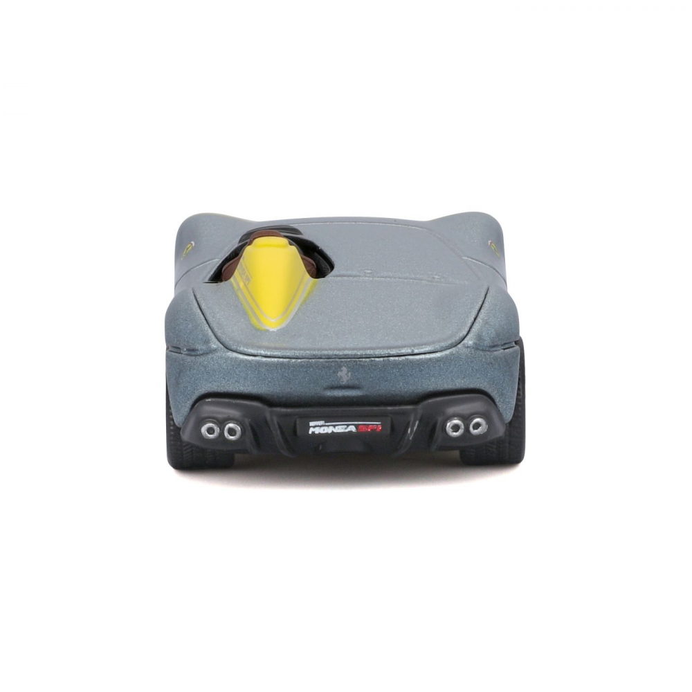 MAISTO MASINUTA METALICA SPEED ICONS FERRARI MONZA SP1 ARGINTIU GALBEN SCARA 1 LA 64 [5]