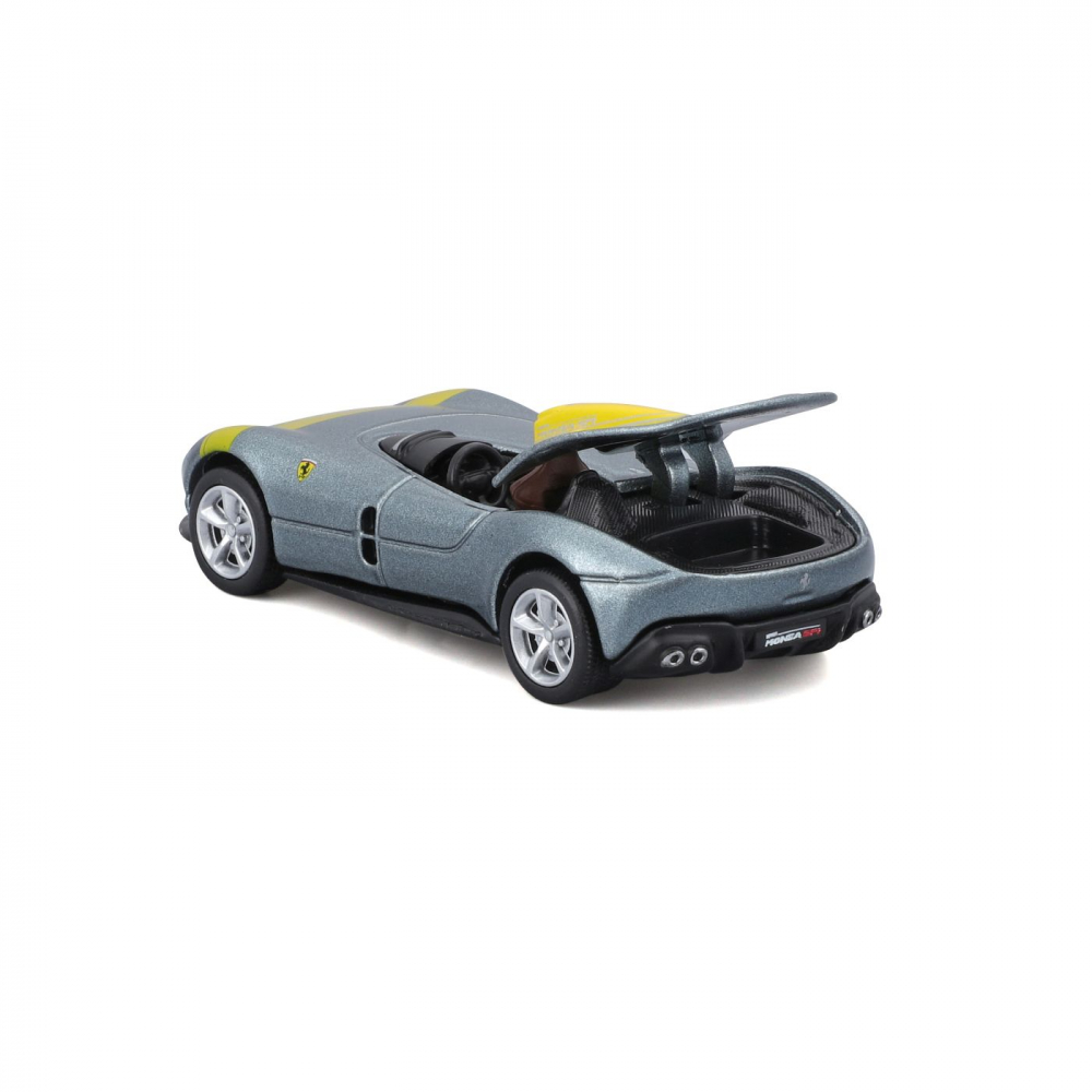 MAISTO MASINUTA METALICA SPEED ICONS FERRARI MONZA SP1 ARGINTIU GALBEN SCARA 1 LA 64 [4]