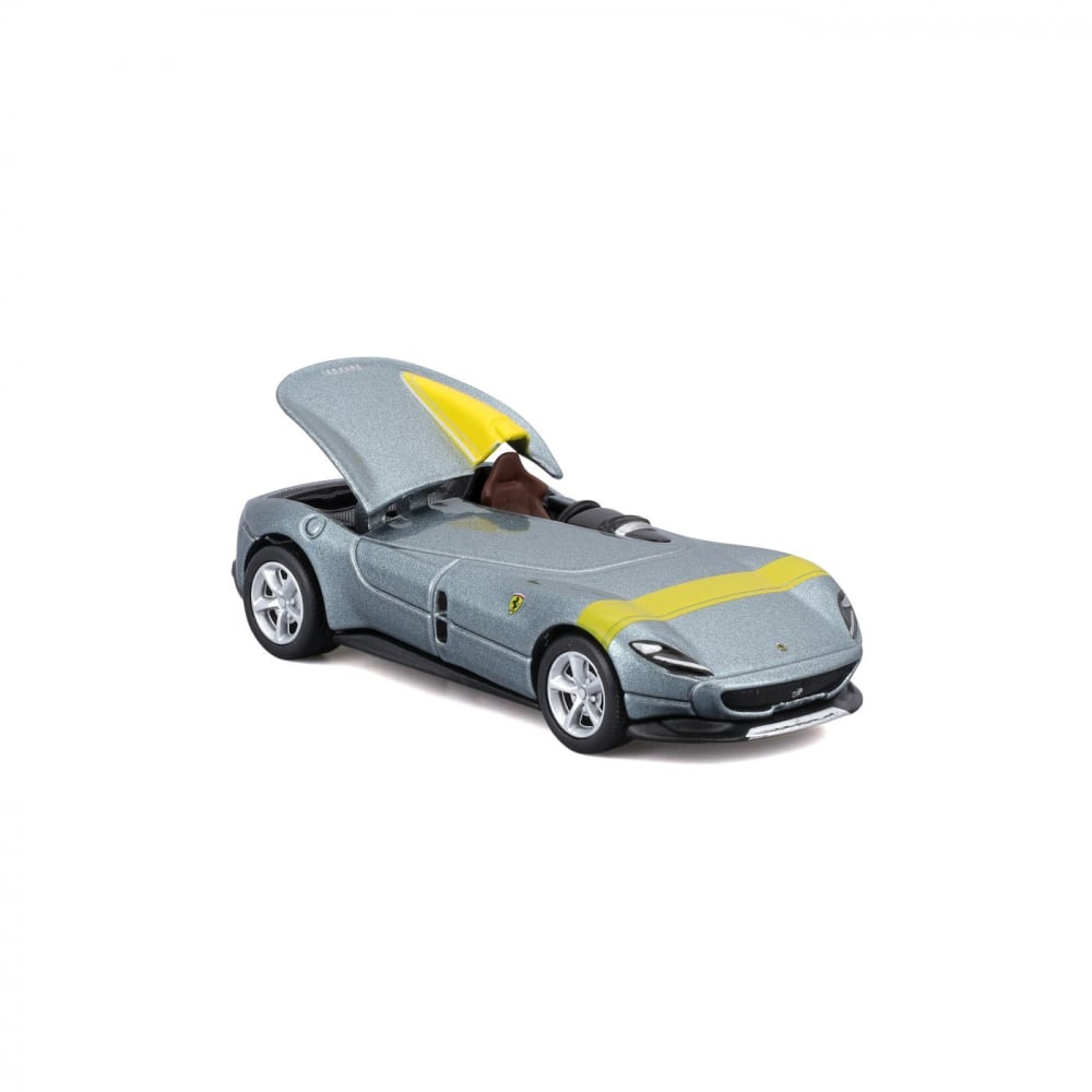 MAISTO MASINUTA METALICA SPEED ICONS FERRARI MONZA SP1 ARGINTIU GALBEN SCARA 1 LA 64 [3]