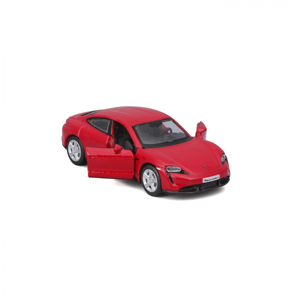 MAISTO MASINUTA METALICA SPEED ICONS PORSCHE TAYCAN TURBO S ROSU SCARA 1 LA 64 [3]