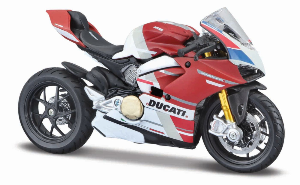 MAISTO MOTOCICLETA METALICA CU STAND EDITIE SPECIALA DUCATI PANIGALE V4 S CORSE SCARA 1 LA 18