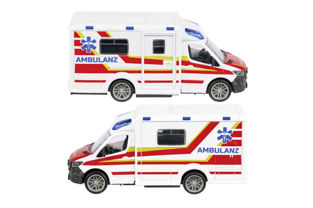 MAJORETTE AMBULANTA METALICA MERCEDES BENZ SPRINTER SCARA 1 LA 43 [4]