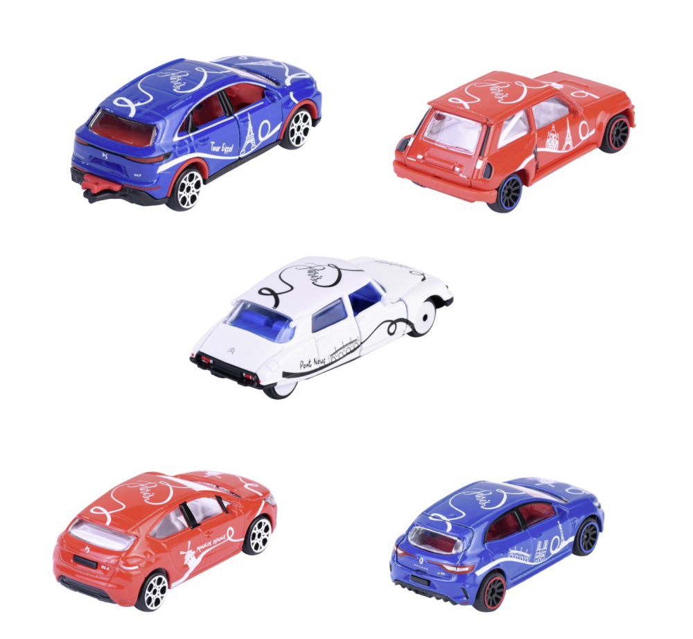 MAJORETTE FRENCH TOUCH SET 5 MASINUTE METALICE SCARA 1:64 [2]