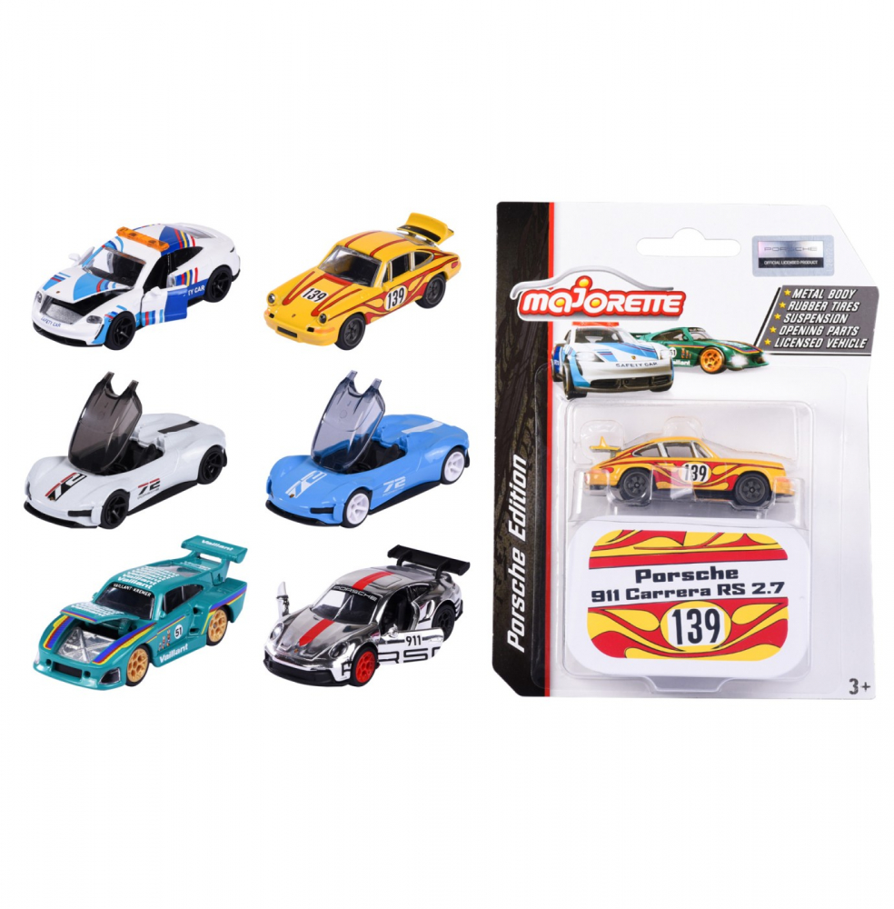 MAJORETTE MASINUTA METALICA PORSCHE MOTORSPORT DELUXE 7.5CM [5]